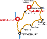 The Avon Ring cruising map The Avon Ring cruising map