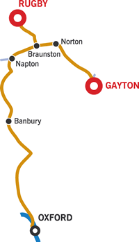 Oxford and return cruising map